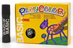 Témpera sòlida PLAYCOLOR BASIC ONE negre 12 und.