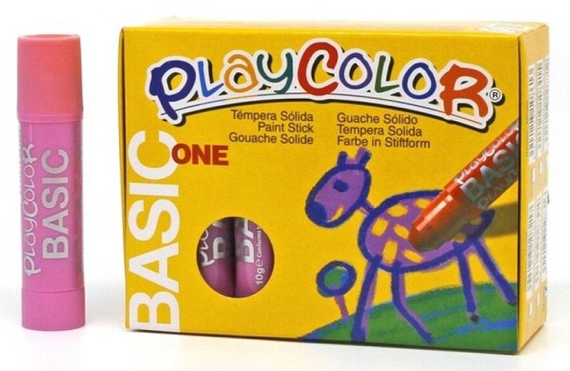 Témpera sólida PLAYCOLOR BASIC ONE Rosa 12 und.
