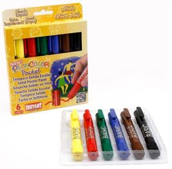 Témpera sólida PLAYCOLOR BASIC POCKET 6 colores