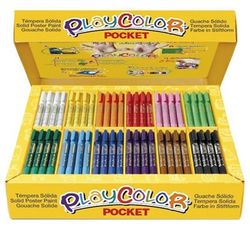 Témpera sòlida PLAYCOLOR BASIC POCKET CLASS BOX 144 und.