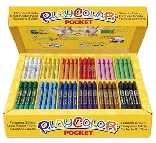 Témpera sòlida PLAYCOLOR BASIC POCKET CLASS BOX 144 und.