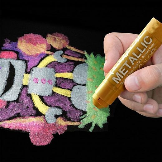 Témpera sòlida PLAYCOLOR ONE METALLIC KIDS 6 colors