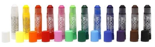 Témpera sólida PLAYCOLOR ONE WINDOW 12 colores