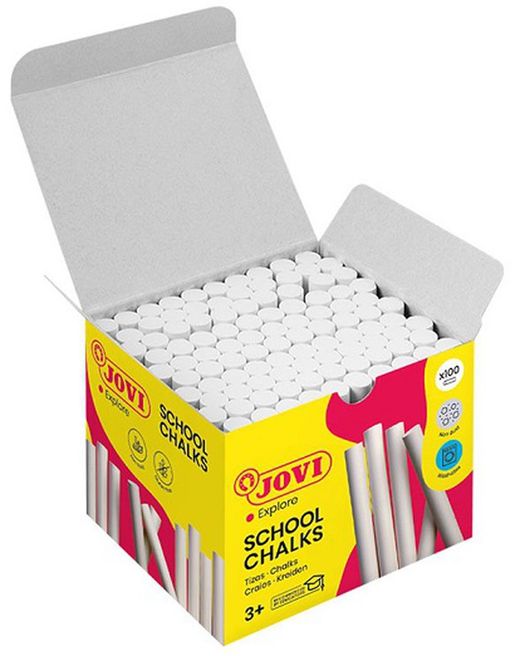 Tizas antipolvo blanca SCHOOL CHALKS Caja 100 und.