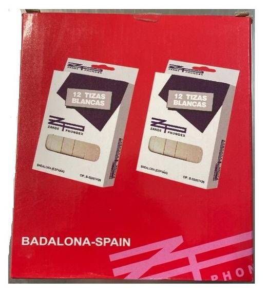 Tiza blanca cuadrada caja grande