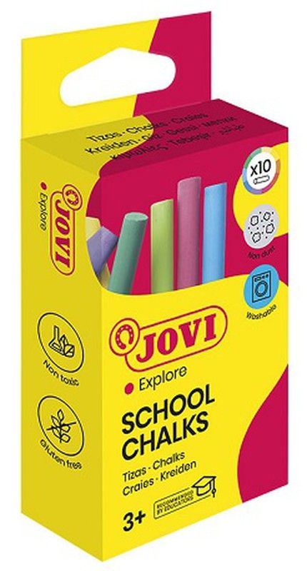 Guixos antipols SCHOOL CHALKS Caixa 10 colors