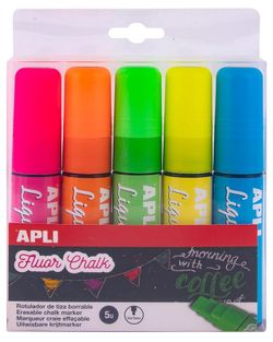 Guix líquid LIQUID CHALK, 5 colors punta bisellada