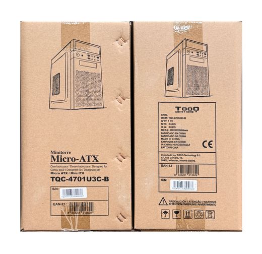 TooQ Caja Minitorre Micro-ATX Negra