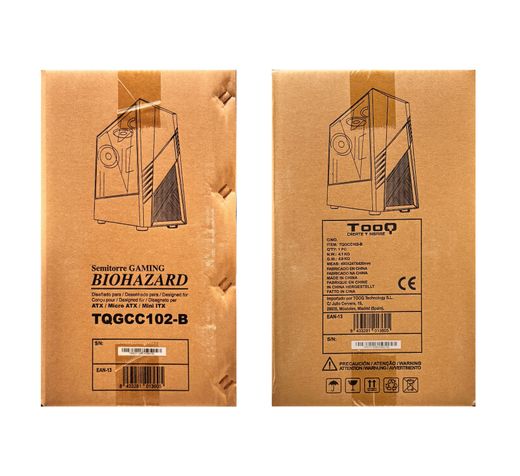 TooQ Caja Semitorre Gaming TQGCC102-B “BIOHAZARD” Negra