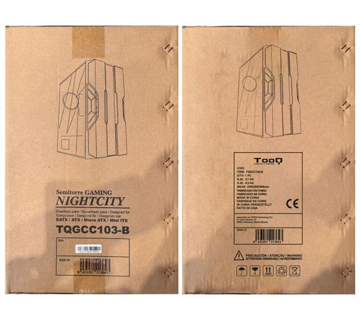 TooQ Caja Semitorre Gaming TQGCC103-B “NIGHTCITY” Negra