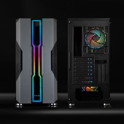 TooQ Caja Semitorre Gaming TQGCC103-B “NIGHTCITY” Negra