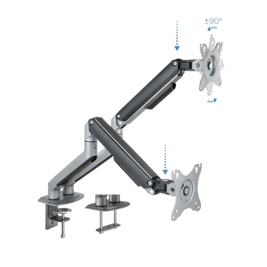 TooQ DB4132TNR-G soporte para monitor 81,3 cm (32") Escritorio Negro