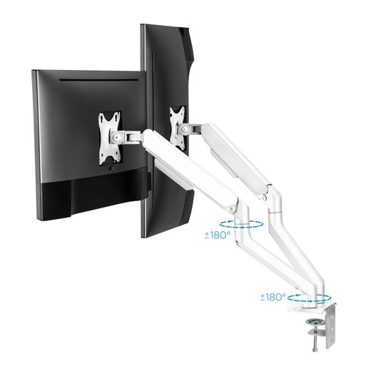 TooQ DB4132TNR-W soporte para monitor 81,3 cm (32") Escritorio Blanco