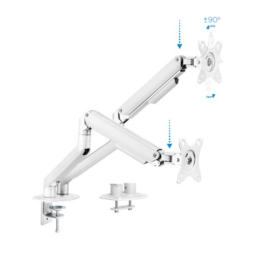 TooQ DB4132TNR-W soporte para monitor 81,3 cm (32") Escritorio Blanco