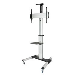 TooQ FS1870M-B soporte para pantalla de señalización 94 cm (37") Negro, Plata