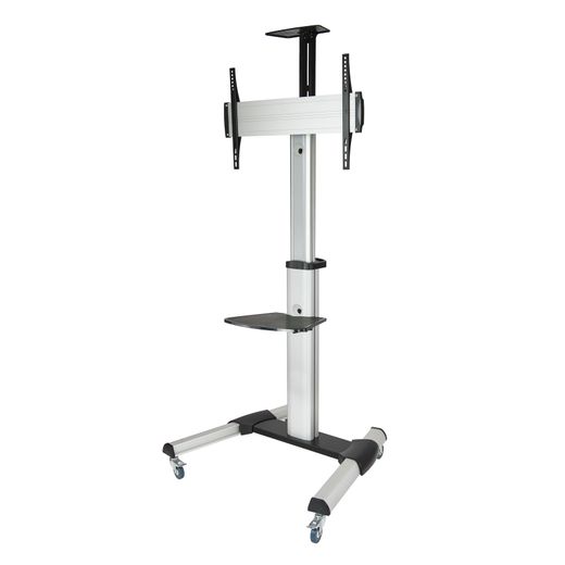 TooQ FS1870M-B soporte para pantalla de señalización 94 cm (37") Negro, Plata