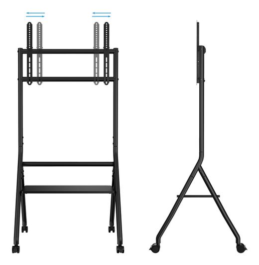 TooQ iDREAMS Soporte de Suelo con Ruedas para Pantalla 37"-86", Negro