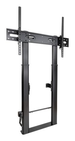 TooQ Lottus Soporte de Suelo/Pared Fijo con Regulación de Altura para Pantallas 55"-100", Negro