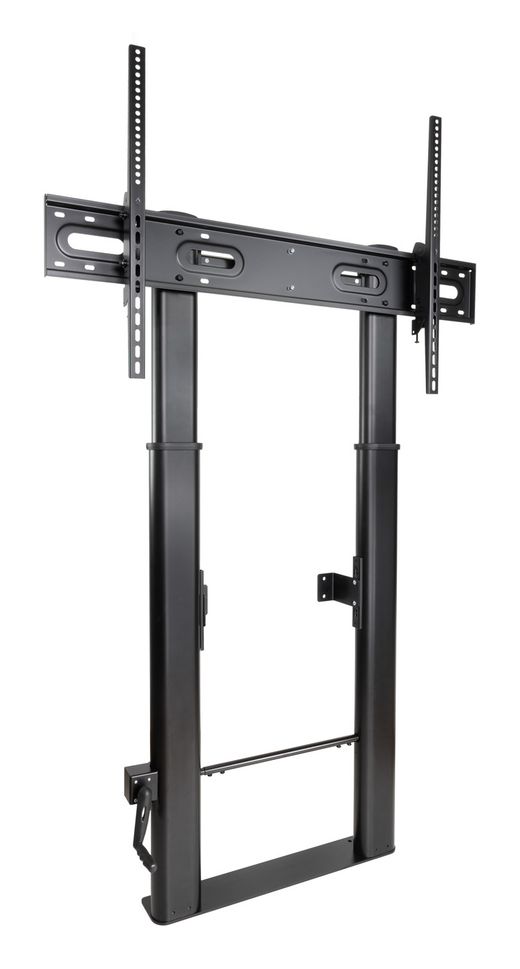 TooQ Lottus Soporte de Suelo/Pared Fijo con Regulación de Altura para Pantallas 55"-100", Negro