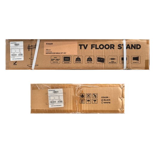 TooQ Moon Soporte de Suelo con Regulación de Altura para Pantallas 37"-75"