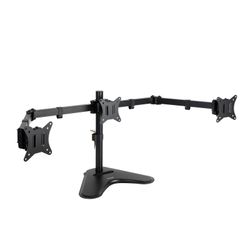 TooQ Suport de Taula per a 3 Pantalles 17"-27", Negre
