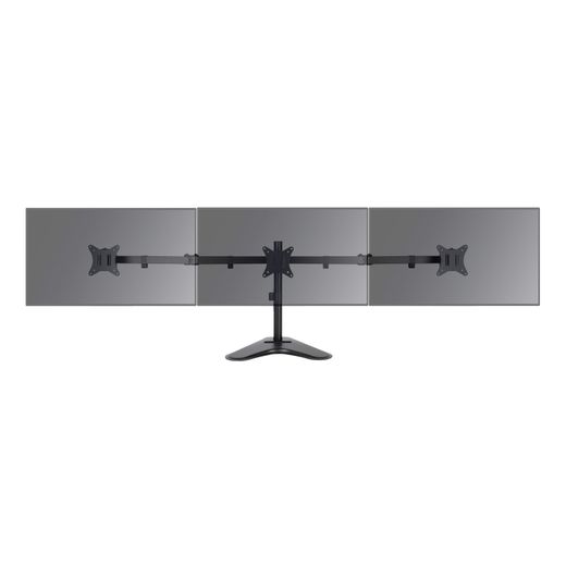 TooQ Suport de Taula per a 3 Pantalles 17"-27", Negre