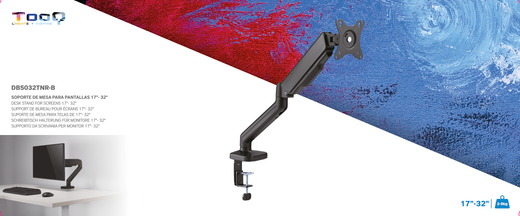 TooQ Suport de Taula per a Pantalla 17"-32", Negre