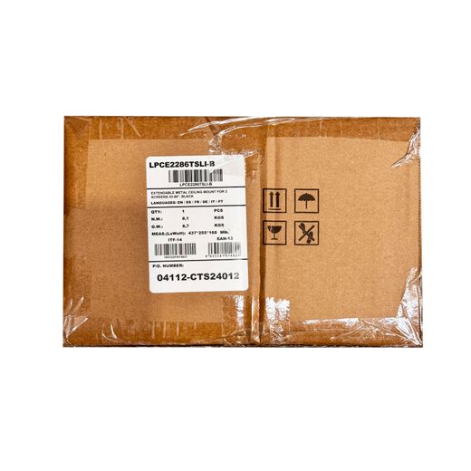 TooQ Soporte de Techo para 2 Pantallas 43"-86", Negro