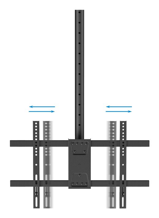 TooQ Soporte de Techo para Pantallas 43"-86", Negro