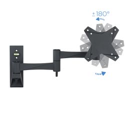 TooQ SUPORT GIRATORI I INCLINABLE PER MONITOR / TV LCD, PLASMA I LED (3 PIVOTS) DE 10-23, NEGRE
