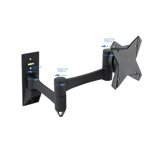 TooQ SUPORT GIRATORI I INCLINABLE PER MONITOR / TV LCD, PLASMA I LED (3 PIVOTS) DE 10-23, NEGRE