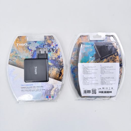 TooQ TQLC-USBC90PD adaptador i inversor de corrent Auto 90 W Negre