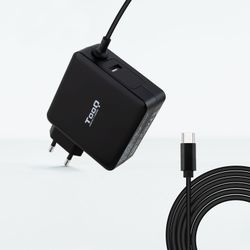 TooQ TQLC-USBC90PD adaptador i inversor de corrent Auto 90 W Negre