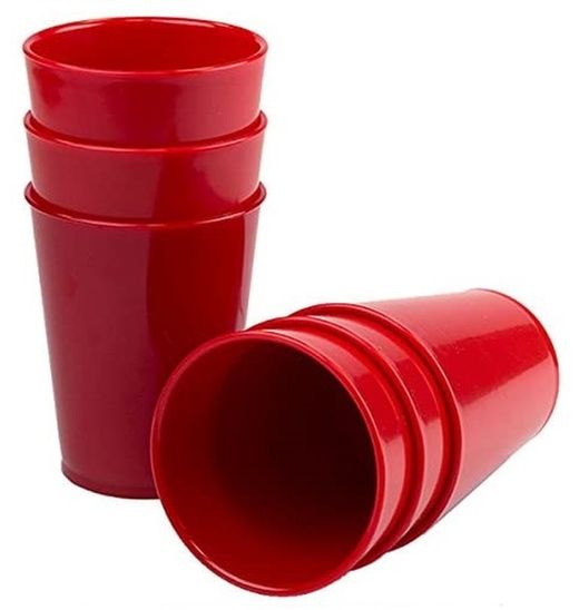 Vaso de ABS: Color Rojos